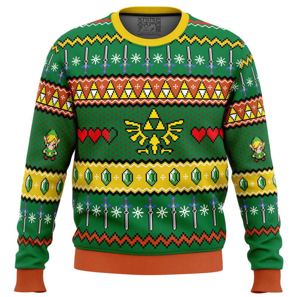 Zelda Ugly Christmas Sweater - Holiday Jumper Sweatshirt - Narides